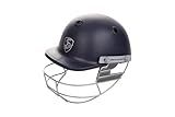 SG OPTIPRO Cricket Helmet | Navy Blue | Size: Large | Polypropylene Shell | Men & Boys | Adjustable Steel Grill | Breathable Padding | Impact-Resistant | Lightweight & Sweat-Absorbent