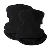 KGC 2 Pack Winter Neck Warmer Gaiter,Soft Fleece Windproof Face Mask Scarf Bandana Cold Weather Face Cover for Men & Women Outdoor Sports Skiing Cycling