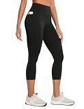 CRZ YOGA Butterluxe Capris Pockets 21" Black Medium