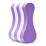 NEAGLORY Swimming Pull Float, Soft Swimming Float Kickboard, EVA 5-Layer Pull Buoy Leg Float, Pool Training Aid, Legs and Hips Support for Adults and Beginners, Purple