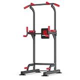 K KiNGKANG Power Tower Pull Up Bar Station, Load 450 lbs with 6-Height Adjustment Workout Dip Station for Home Gym Fitness Equipment