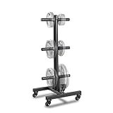Marcy Olympic Weight Plate Rack for Two-Inch Plates Vertical Bar Holder for Home Gym PT-5856 , Black