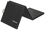 BalanceFrom 6x2 Feet 3-Panel Folding Gymnastics Mat – 2-Inch Thick Pad with Vinyl Surface and Carrying Handles for Tumbling, Yoga, Pilates, Home Workouts, and Martial Arts