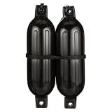 SEACHOICE Twin Eye Ribbed Fender Kit 6-1/2" x 23" 79281 Black