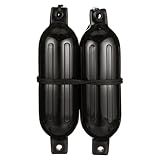 SEACHOICE Twin Eye Ribbed Fender Kit 6-1/2" x 23" 79281 Black