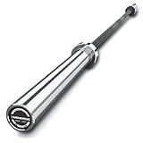 E.T.ENERGIC 7ft Olympic Powerlifting Barbell 44lb Olympic Bar 1500-lbs Capacity Available with Hard Chrome Sleeves for Deadlift, Squat and Bench