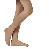Stelle Girls' Footed Ballet Tights for Dance Class Toddler Kids,TN,S