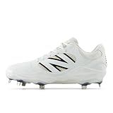 New Balance Men's Fresh Foam X 3000 V7 Baseball Shoe, White/Black, 9.5