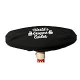 Handmade Curling Broom Cover Black with World's Okayest Curler and Curling stones