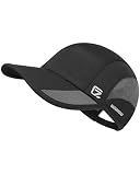 GADIEMKENSD Outdoor Running Hat Men's Cooling UPF50+ Womens Baseball Cap Sport Mesh Sun Hat Trucker Dad Hats Quick Dry Breathable Unstructured for Summer Camping Fishing Hiking Black M/L 7-7 1/2