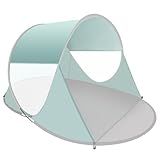 ISILER Pop Up Beach Tent, Portable Outdoor Shade Tent, UPF 50+ Beach Shelter, Easy Setup Windproof Waterproof Canopy