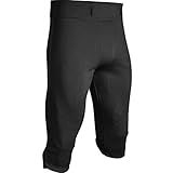 CHAMPRO mens Touchback Football Pant, Black, Medium