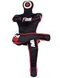 Un-Filled Grappling Dummy Wrestling Dummy Jiu Jitsu Dummy for BJJ MMA Judo Karate Practice Adult Kids and Youth Training Tackling Dummies - Black, 5ft / 60"