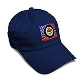 Speedy Pros Soft Baseball Cap Sport Curling USA Flag Embroidery Curling Curling USA Flag Embroidery Twill Cotton Dad Hats for Men & Women Navy Design Only