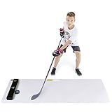 Hockey Revolution Shoot Pad + Passer One Timer - Hockey Sports Training Aid for Shooting, Passing and Stick handling - Hockey Skills Training Practice Surface 30"x 60" - Reel Ice Feeling Roll Board