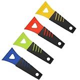 LHDOS 4PCS Ice Scraper for Car Windshield, No Scratch Plastic Ice Shovel Tools for Winter, Window Ice Snow Frost Removal Tool Accessories for Cars, Trucks, SUVs (4PCS)