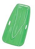 Slippery Racer Downhill Sprinter Flexible Kids Toddler Plastic Cold-Resistant Toboggan Snow Sled with Pull Rope and Handles -35 Inch (Green, 1 Pack)