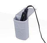 Holster Hot Iron Adhesive-Free Silicone Storage Pocket for Organization and Travel | Heat Resistant to 500°F | Ideal for Curling Irons, Hair Straighteners, and Other Hot Tools | Stone
