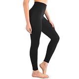 Leafigure High Waisted Leggings for Women Black XXL