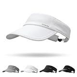 OnWander Sport Sun Visor Hat for Women and Men,Lightweight Cooling Sweatband Hat for Golf,Running,Tennis, Moisture-Wicking & Quick-Dry & Foldable White