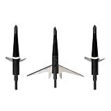 Swhacker #243 Mechanical Broadheads 150 Grain, 2-Blade Expandable Broadhead, 3.0" Cut, Patented Two-Slice Technology, Heavyweight Archery Hunting Broadheads, 3 Pack