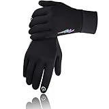 SIMARI Kids Winter Gloves with Touchscreen, Water-Resistant, Warm Thermal, Windproof for Boys Girls Toddler, Gloves for Cold Weather Cycling Running Snow Ski Football Soccer Hiking Camping (Black L)