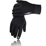 SIMARI Kids Winter Gloves with Touchscreen, Water-Resistant, Warm Thermal, Windproof for Boys Girls Toddler, Gloves for Cold Weather Cycling Running Snow Ski Football Soccer Hiking Camping (Black M)
