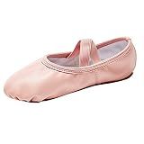 Stelle Ballet Shoes for Girls Soft Leather Dance Slippers(BP, 9MT)