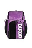 ARENA Spiky III Backpack 45 Swimming Athlete Sports Gym Rucksack Large Training Gear Equipment Swim Bag for Men and Women, 45 Liters, Purple