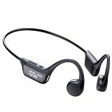 Bone Conduction Headphones Bluetooth 6.0 Earbuds, Open Ear Headphones | Dual Driver Sound, LED Display, IPX7 for Sport / running, Dual Device Connection & Low-Latency Game Mode,12 Hours Playtime