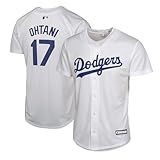 Shohei Ohtani Los Angeles Dodgers MLB NFL Kids Youth 8-20 White Home Player Jersey (US, Numeric, 10, 12, Regular, White)