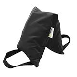 Yoga Sand Bags for Working Out - Reinforced Nylon Fabric Exercise Weight Bag with Double Handles for Secure Grip - Weighted Fitness Equipment for Yoga, Pilates & Training - Made in USA, Black