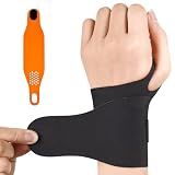 Ulnar Wrist Brace for Right & Left Hand, Ultra-Thin Elastic Wrist Wrap Compression for TFCC Tear and Repetitive Wrist Use Injury, Wrist Support for Carpal Tunnel, Tendonitis, Pain Relief (Black)