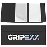 GRIPEXX Portable Basketball Sticky Mat - Replaceable Sheets Basketball Shoe Grip Enhancer - Sticky Pad for Basketball Shoes - Traction Mat for Sport Courts (Black)