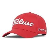 Titleist Tour Performance Golf Hat, Red/White