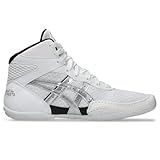 ASICS Kid's Matflex 7 Grade School Wrestling Shoes, 2, White/Pure Silver