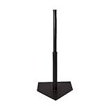 Champion Sports Deluxe Batting Tee - Mounted Adjustable Telescopic Batting Tee - 22"–36"
