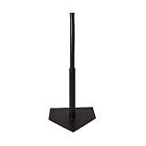 Champion Sports Deluxe Batting Tee - Mounted Adjustable Telescopic Batting Tee - 22"–36"