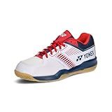 YONEX(ヨネックス) Men's Badminton Shoe, White/Navy/red (784), 23.5 cm