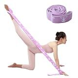 Xensamy Yoga Strap with 12 Loops - Multi-Functional Stretch Band for Pilates, Dance, Gymnastics, Physical Therapy, Flexibility & Resistance Training, Ballet, Latin Workouts