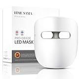HIME SAMA LED Face Mask, 8 Color LED Mask for Face Skin Care, FSA/HSA Eligible, Red Light Mask for Face, Infrared, Red & Blue Light Mask, Wrinkle Reduction, Wireless. (Miracle ACE RB-050)