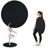 Tristcily 31inch Portable Dance Floor, Tap Dance Floor, Ballet Training Equipment Ideal for Figure Skating Practice Mat,Jazz,Tap Board,Turning Board and Party Dancing for All Ages with Travel Backpack