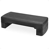 BalanceFrom Aerobic Step Platform Trainer with Adjustable 3-Level Risers, 400 Pound Weight Capacity – Non-Slip Exercise Stepper for Cardio, Strength, and Fitness Workouts at Home or Gym