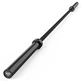 HANDBODE 7 FT Olympic Barbell 45 LB, 2-Inch Weight Bar, 1000 LB, Black