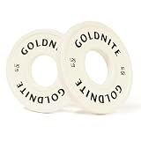 GOLDNITE Change Plates 1.25LB Set Rubber Coated Fractional Weight Plates Olympic Bumper Plates - Barbell Weights for Strength Training, CrossFit, Home Gym Workouts Powerlifting