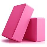 Yoga Blocks 2 Pack, 9x6x3in Pilates Block, Non-Slip Foam Brick for Exercise