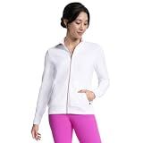 Skechers Women's Go Walk Hoodless Hoodie Jacket, White, S