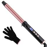 1 Inch Curling Wand, Ceramic Wand Curling Iron for Medium to Long Hair