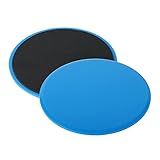ZILLEEN Exercise Sliders for Working Out Blue Fitness Discs for Pilates Women Men, 2 Pack
