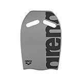 Arena Unisex Adult Swim Kickboard for Men and Women Swimming Training Aid Foam Boogie Board Pool Floats Exercise Equipment, Silver